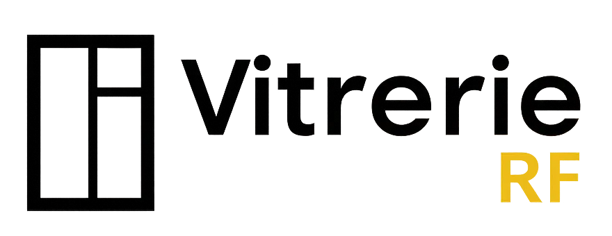 Logo complet de Vitrerie RF