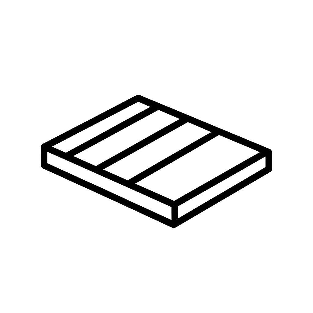 Icône minimaliste d'un plancher en verre